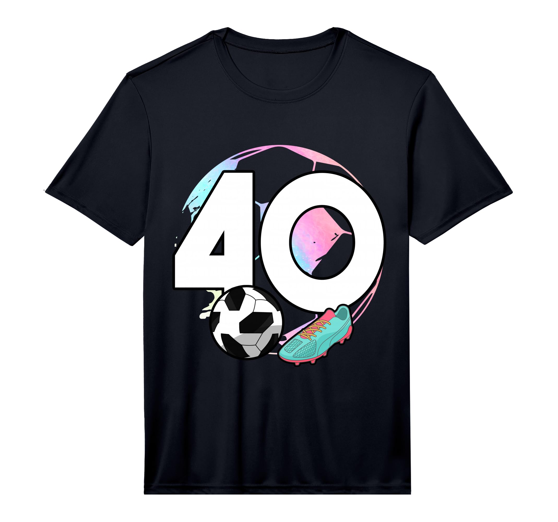 Mens 40Th Birthday Soccer Player T-Shirt - Minimalist Print for Adults - T-Shirt, Sweatshirt, Hoodie