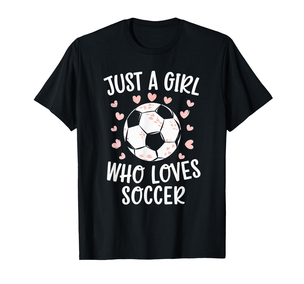 Just Who Loves Soccer Soccer Heart T-Shirt - Fun Novelty Design Unisex - T-Shirt, Sweatshirt, Hoodie