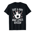 Just Who Loves Soccer Soccer Heart T-Shirt - Fun Novelty Design Unisex - T-Shirt, Sweatshirt, Hoodie