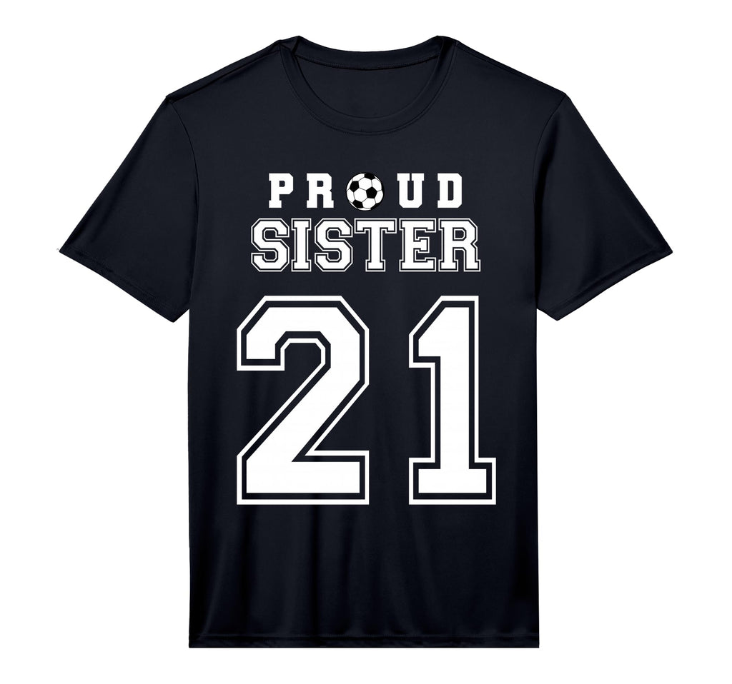Number 21 Custom Proud Soccer Futbol T-Shirt - Unique Graphic Unisex - T-Shirt, Sweatshirt, Hoodie