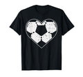 Soccer Ball Heart Sport Football T-Shirt - Aesthetic Graphic for Adults - T-Shirt, Sweatshirt, Hoodie