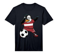 Dabbing Penguin Latvia Football Team T-Shirt - Casual Everyday Wear Unisex - T-Shirt, Sweatshirt, Hoodie