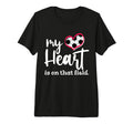 My Heart Is That Field Soccer Tri Blend T-Shirt - Unique Graphic Unisex - T-Shirt, Sweatshirt, Hoodie