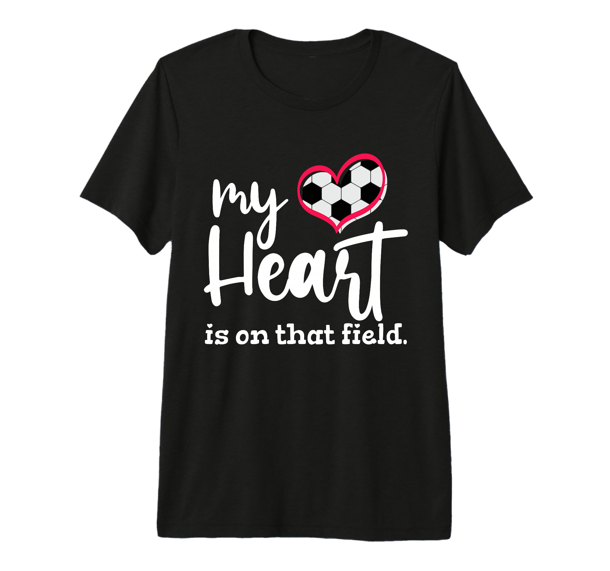 My Heart Is That Field Soccer Tri Blend T-Shirt - Unique Graphic Unisex - T-Shirt, Sweatshirt, Hoodie