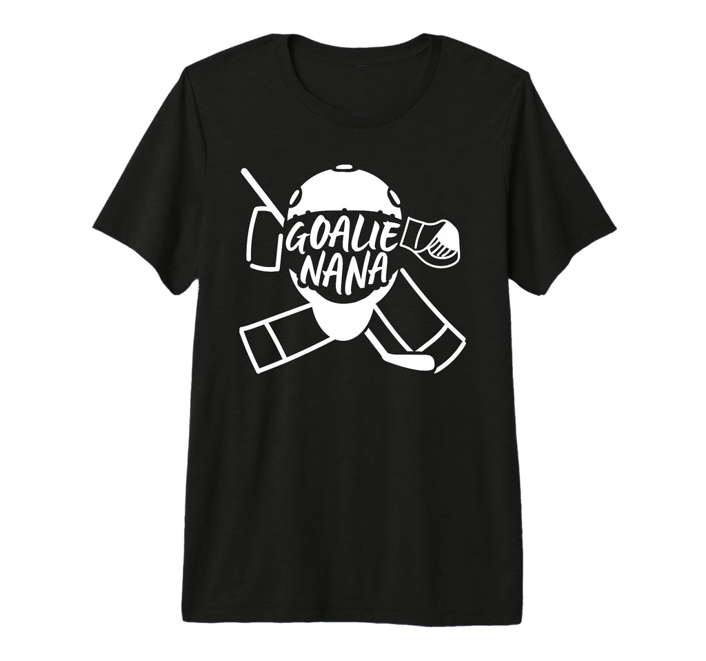 Ice Hockey Goalie Nana Hockey Keeper T-Shirt - Custom Art Print Unisex - T-Shirt, Sweatshirt, Hoodie