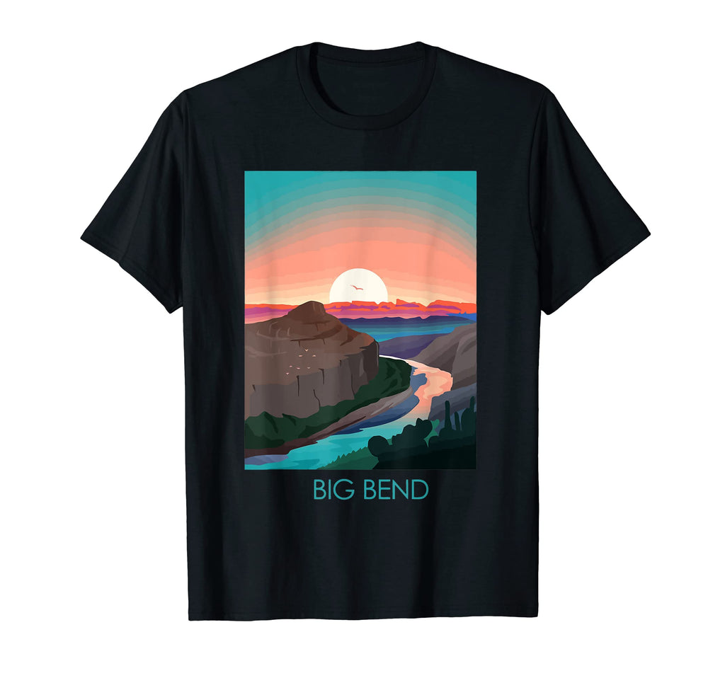 Big Bend National Park Texas Desert T-Shirt - Custom Art Print Unisex - T-Shirt, Sweatshirt, Hoodie