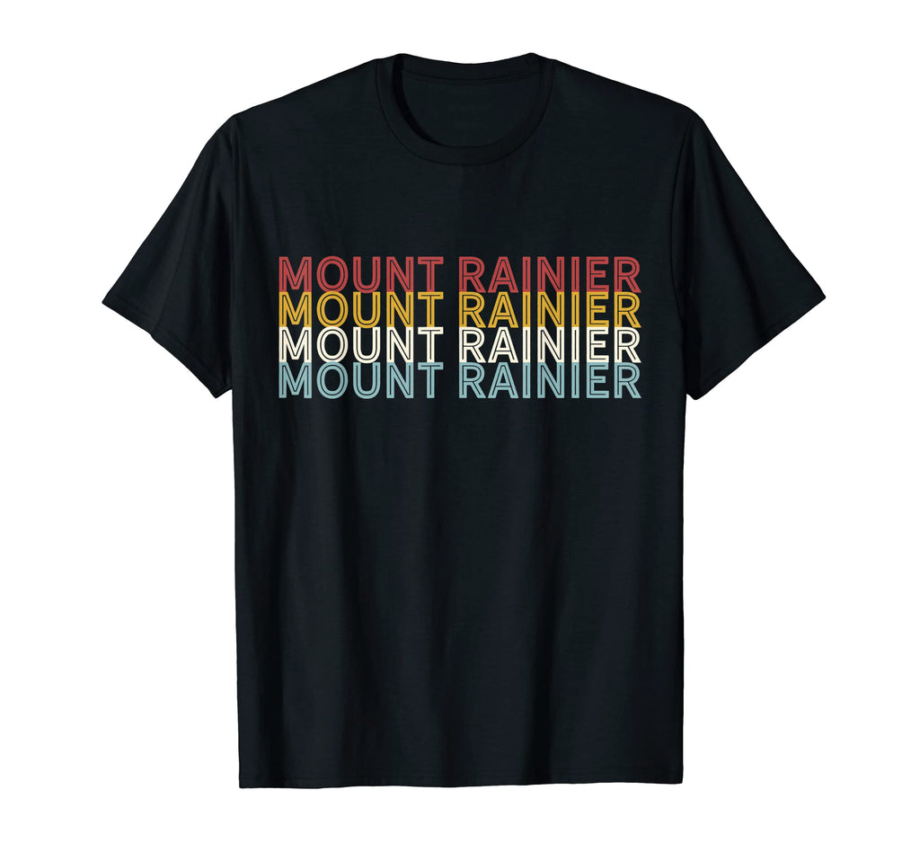 70S Usa Mount Rainier National Park T-Shirt - Fun Novelty Design Men Women - T-Shirt, Sweatshirt, Hoodie