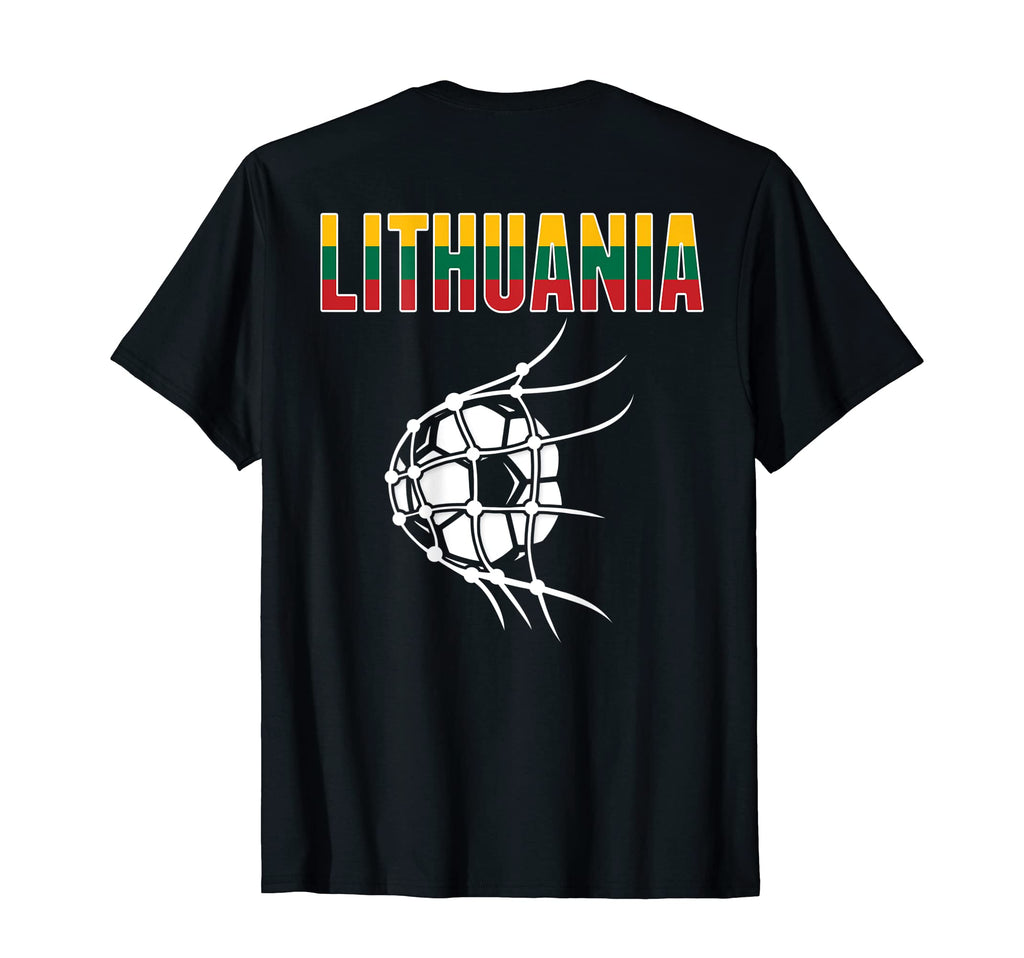 Lithuania Soccer Ball Net Support T-Shirt - Custom Art Print Unisex - T-Shirt, Sweatshirt, Hoodie