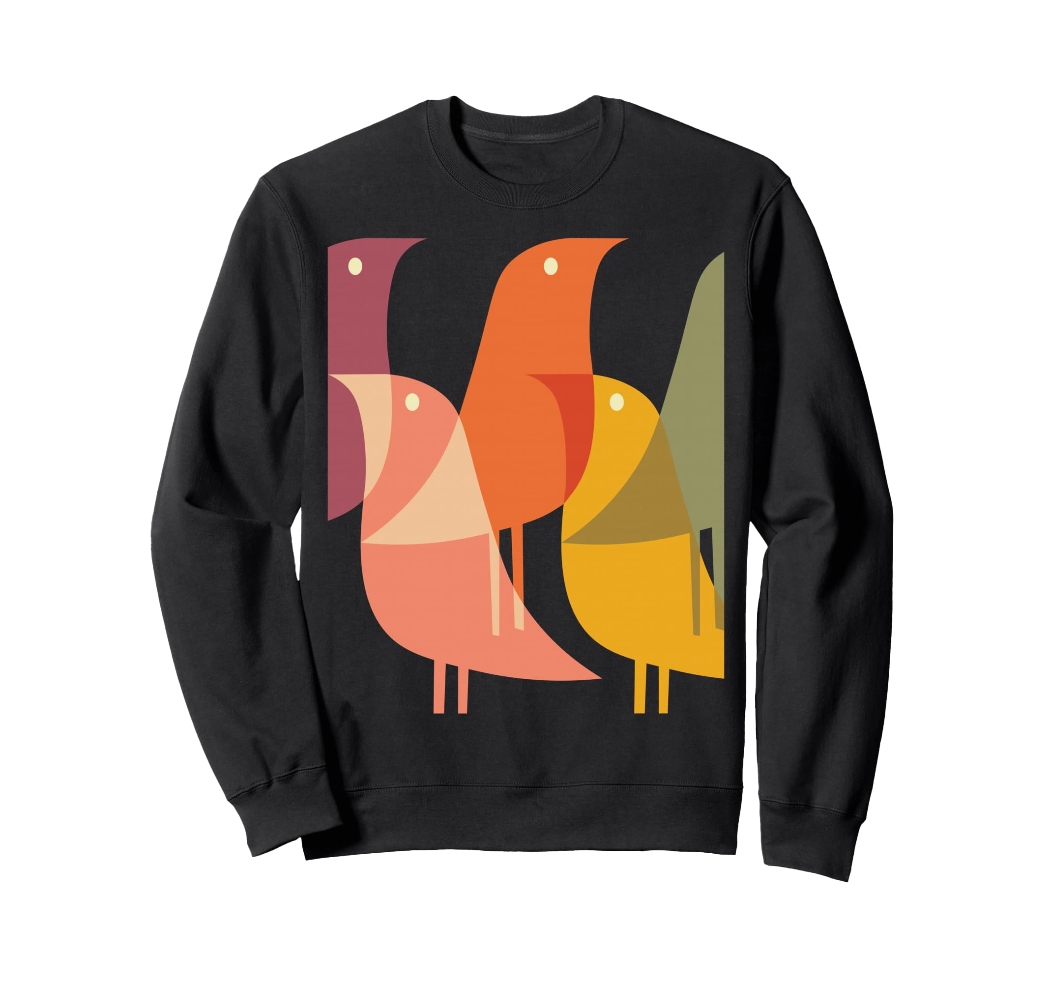 Bird Art Deco 60S Minimal Hippy Sweatshirt - Streetwear Style Men Women - T-Shirt, Sweatshirt, Hoodie