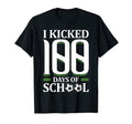 I Kicked 100 Days School Sporty T-Shirt - Trendy Graphic for Adults - T-Shirt, Sweatshirt, Hoodie