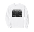Boom Box 80S 90S Ghetto Blaster Sweatshirt - Minimalist Print Unisex - T-Shirt, Sweatshirt, Hoodie