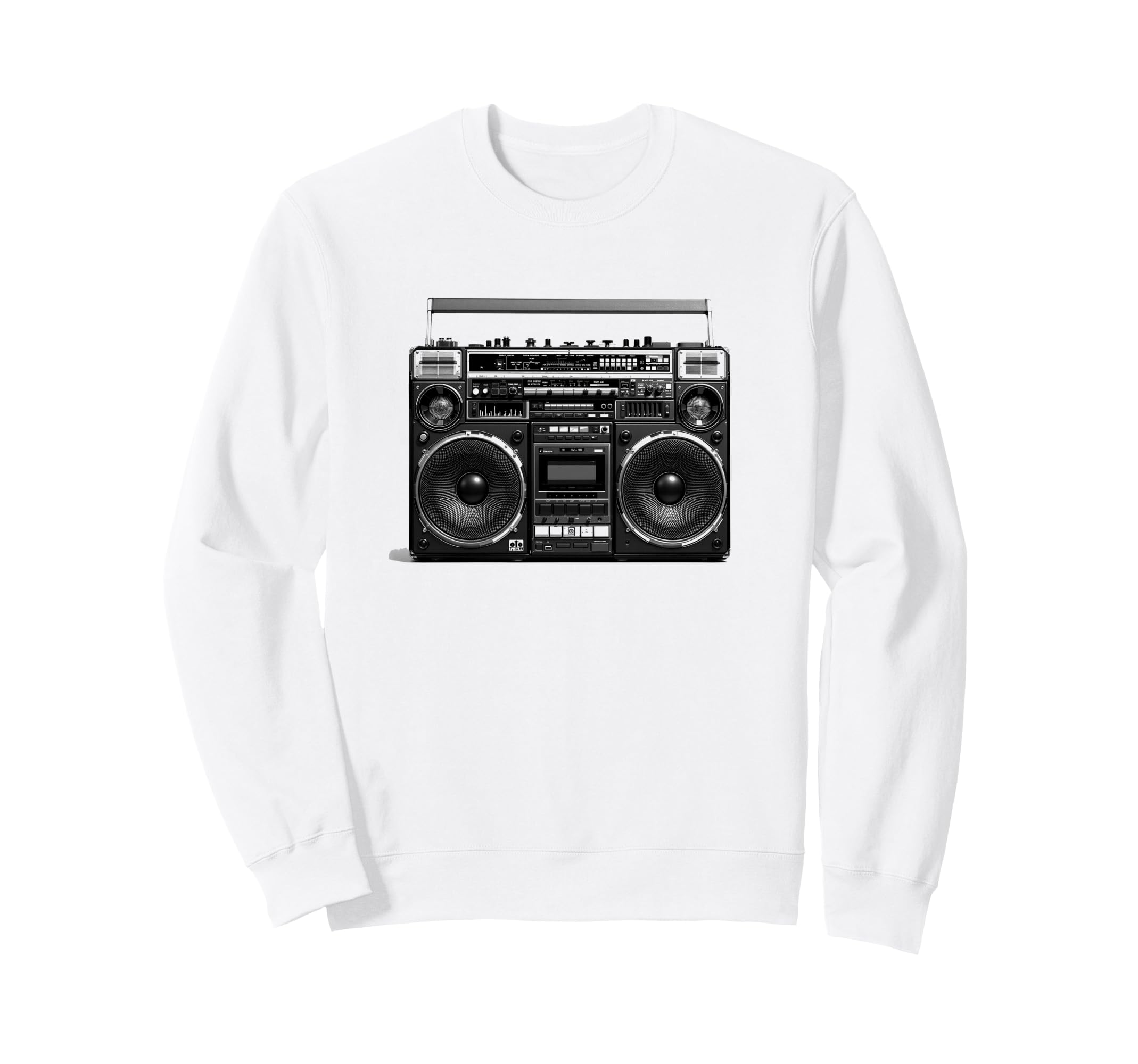 Boom Box 80S 90S Ghetto Blaster Sweatshirt - Minimalist Print Unisex - T-Shirt, Sweatshirt, Hoodie