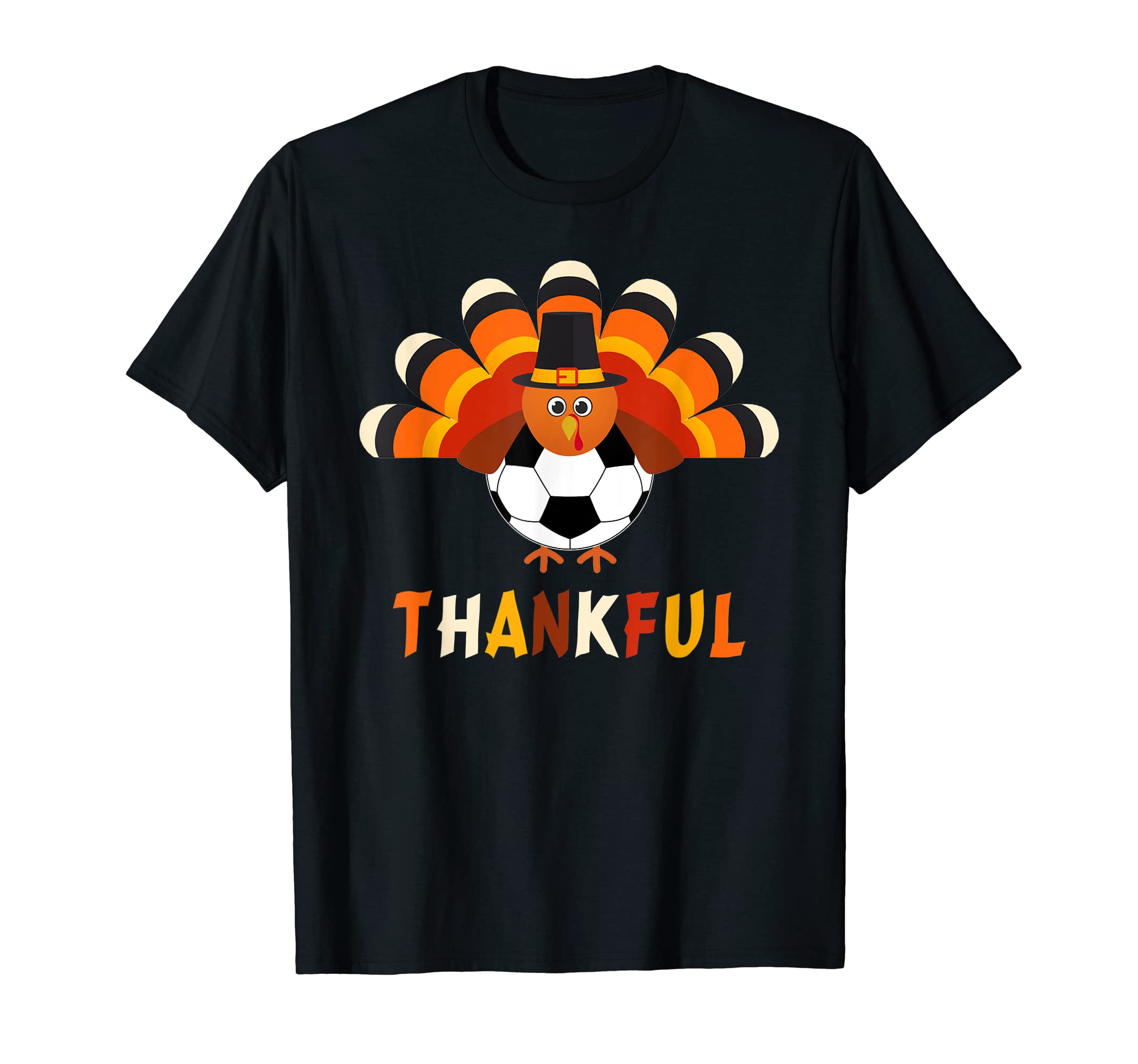 Turkey Soccer Thankful Thanksgiving Gift T-Shirt - Graphic Print for Adults - T-Shirt, Sweatshirt, Hoodie