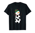 Funny Soccer Ball Snowman Winter Hat T-Shirt - Graphic Print Unisex - T-Shirt, Sweatshirt, Hoodie