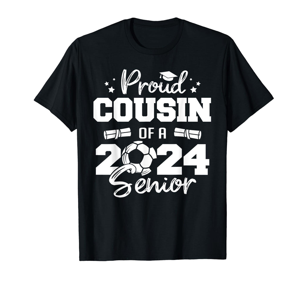 Proud Cousin 2024 Senior Funny T-Shirt - Minimalist Print for Adults - T-Shirt, Sweatshirt, Hoodie