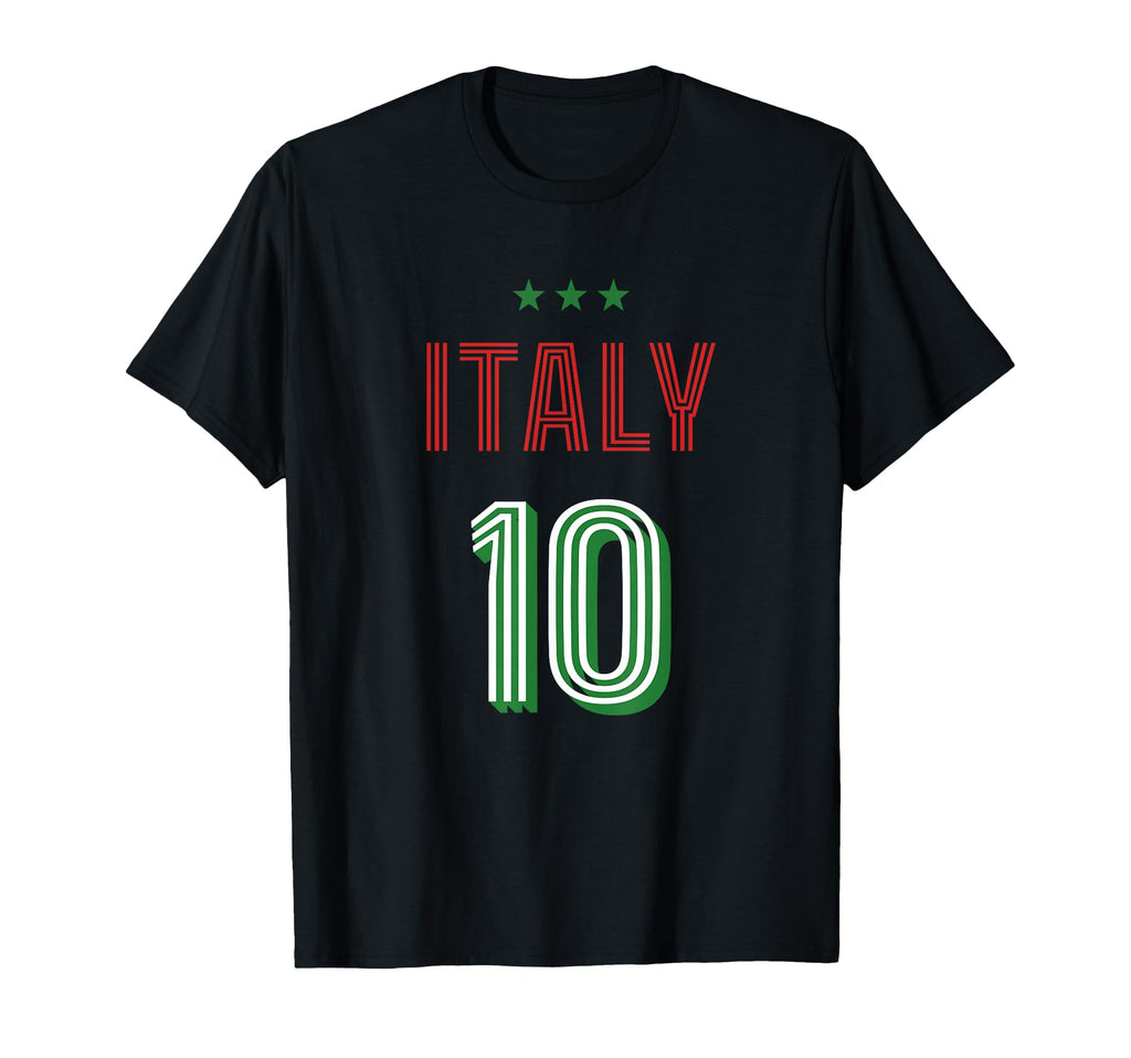 Italy Soccer 10 Football Game Fan T-Shirt - Streetwear Style Unisex - T-Shirt, Sweatshirt, Hoodie