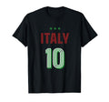 Italy Soccer 10 Football Game Fan T-Shirt - Streetwear Style Unisex - T-Shirt, Sweatshirt, Hoodie