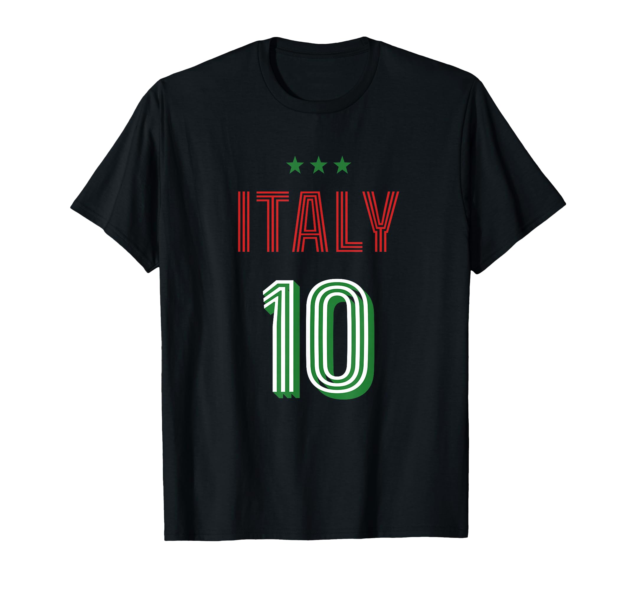 Italy Soccer 10 Football Game Fan T-Shirt - Streetwear Style Unisex - T-Shirt, Sweatshirt, Hoodie