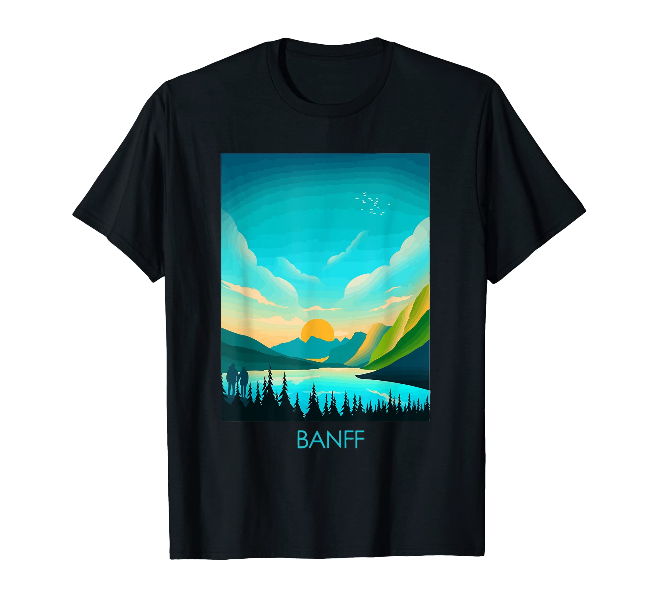 Banff Canadian National Park Souvenir T-Shirt - Trendy Graphic for Adults - T-Shirt, Sweatshirt, Hoodie
