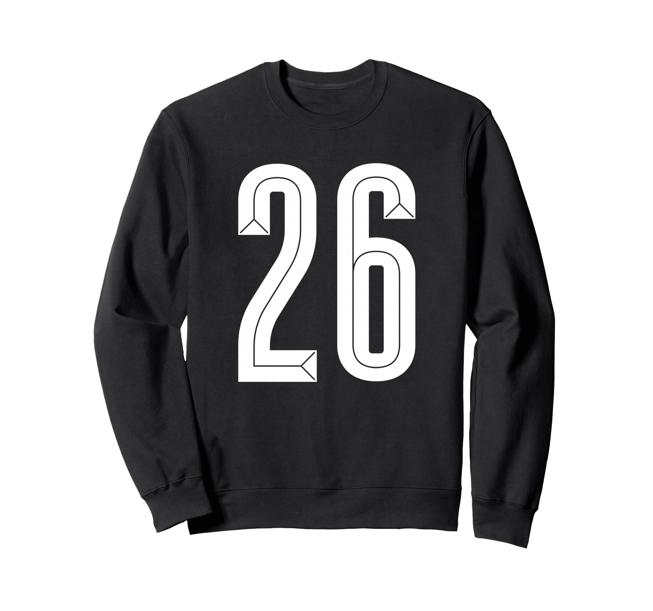 26 White Number 26 Sports Fan Soccer Sweatshirt - Custom Art Print Unisex - T-Shirt, Sweatshirt, Hoodie