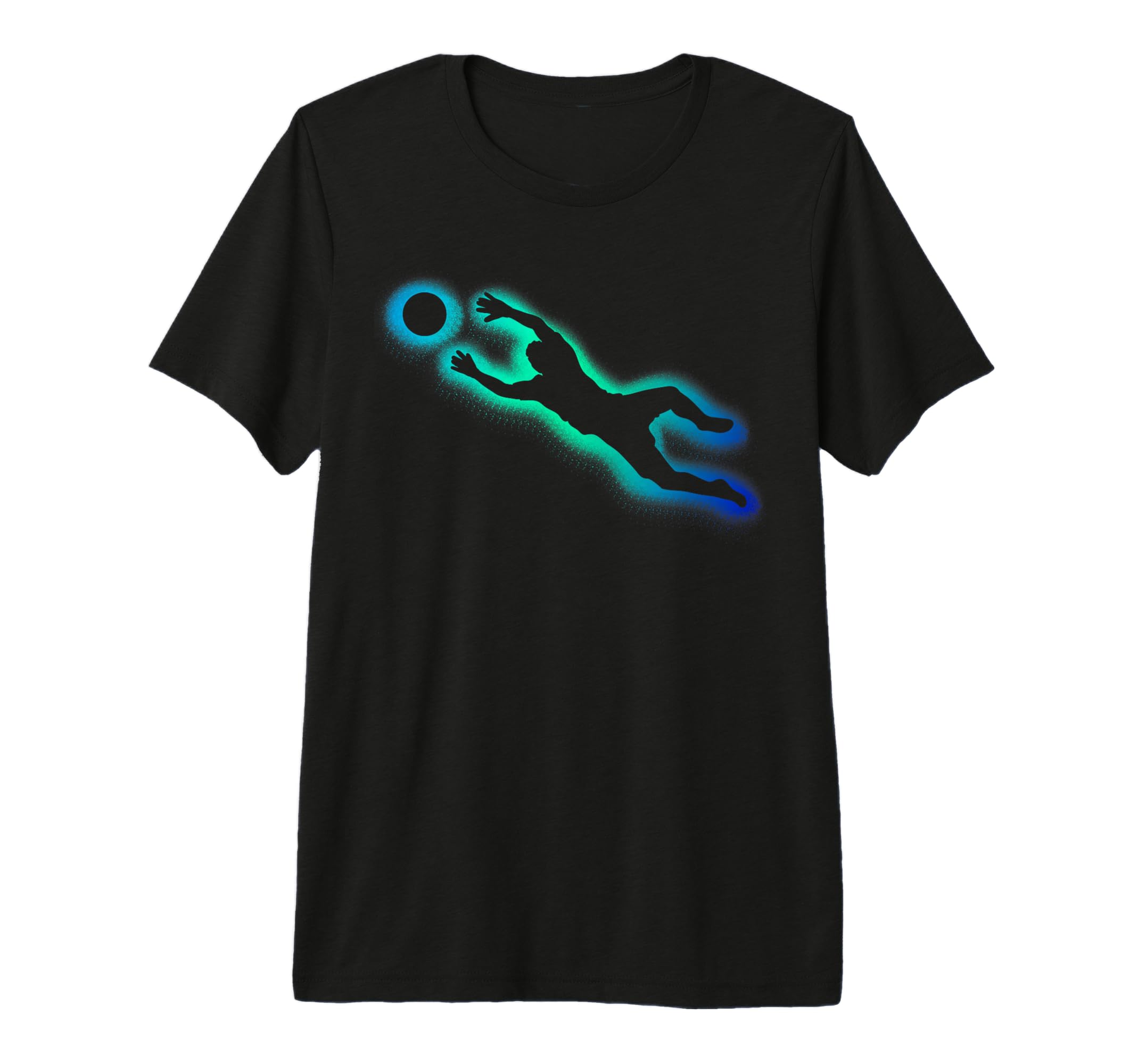Colorful Soccer Goalie Splash Art T-Shirt - Streetwear Style for Adults - T-Shirt, Sweatshirt, Hoodie