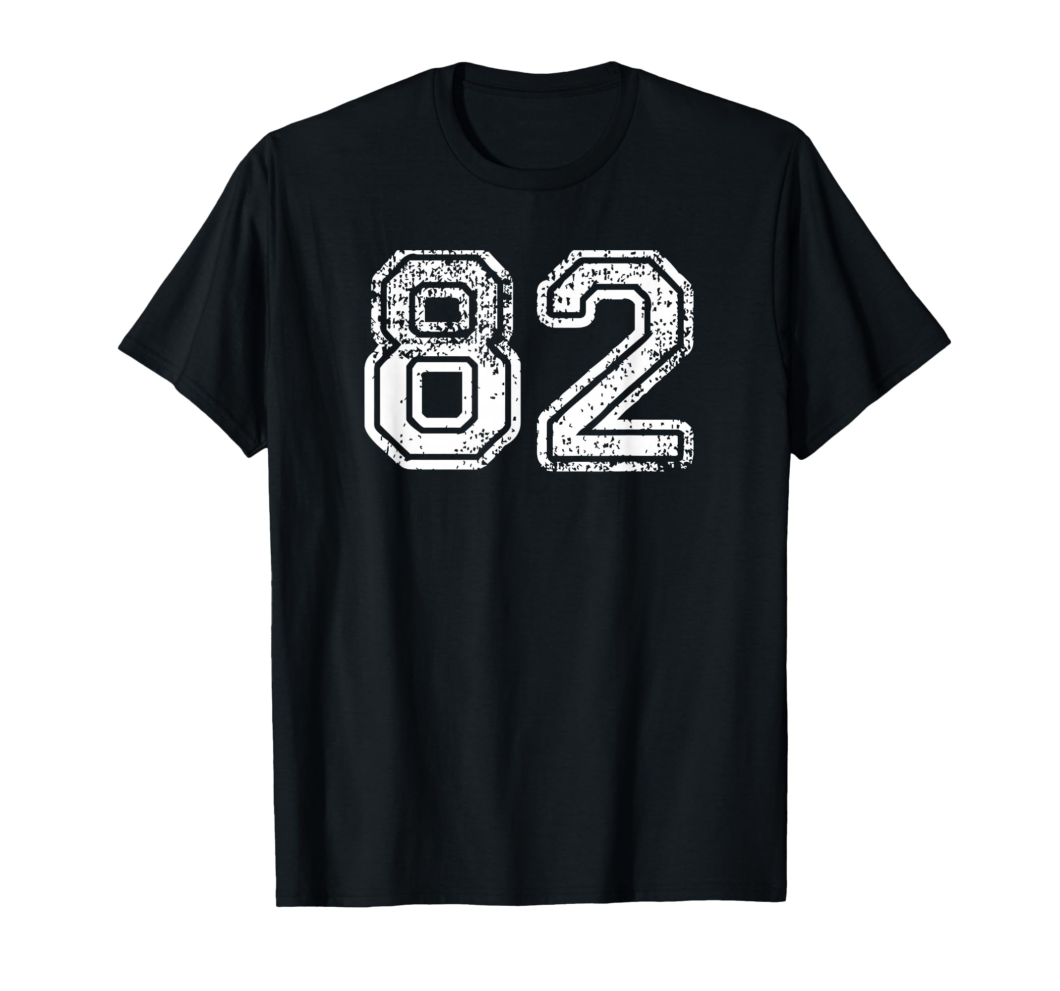 Number 82 Baseball Football Soccer T-Shirt - Custom Art Print for Adults - T-Shirt, Sweatshirt, Hoodie