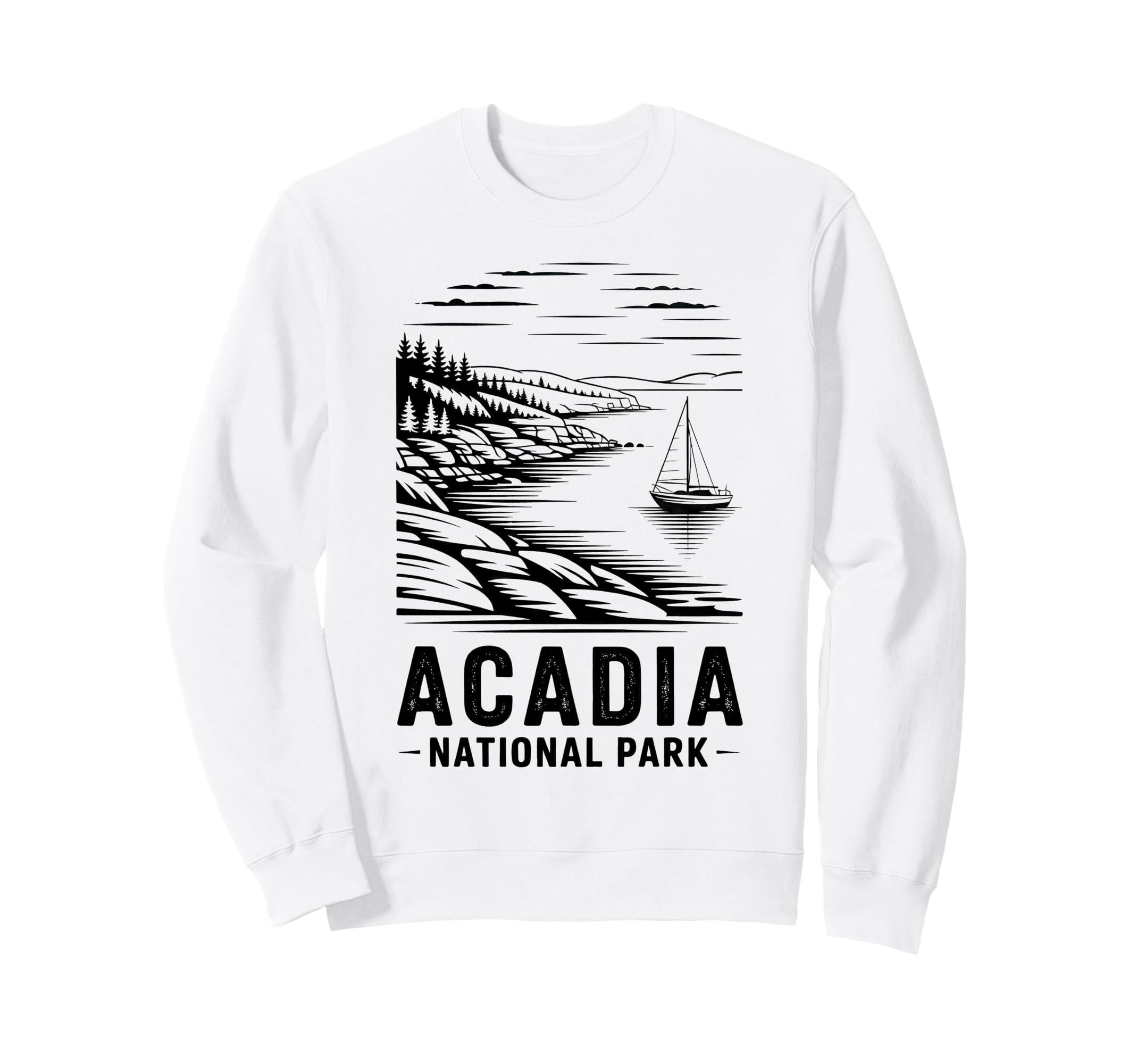 Acadia National Park Outdoor Sweatshirt - Fun Novelty Design for Adults - T-Shirt, Sweatshirt, Hoodie