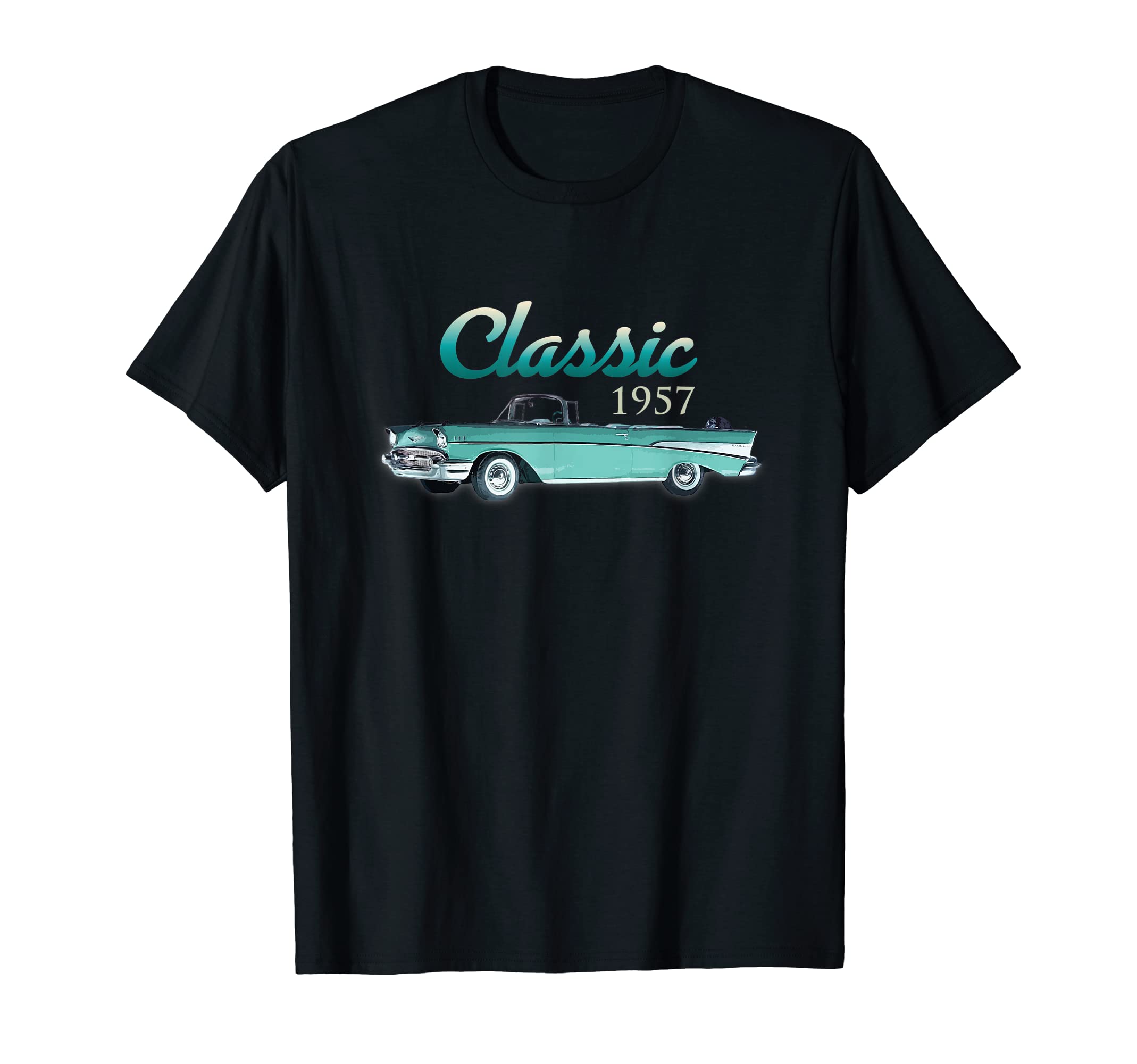 Cars 1957 Bel Air Convertible Cars T-Shirt - Novelty Apparel for Adults - T-Shirt, Sweatshirt, Hoodie
