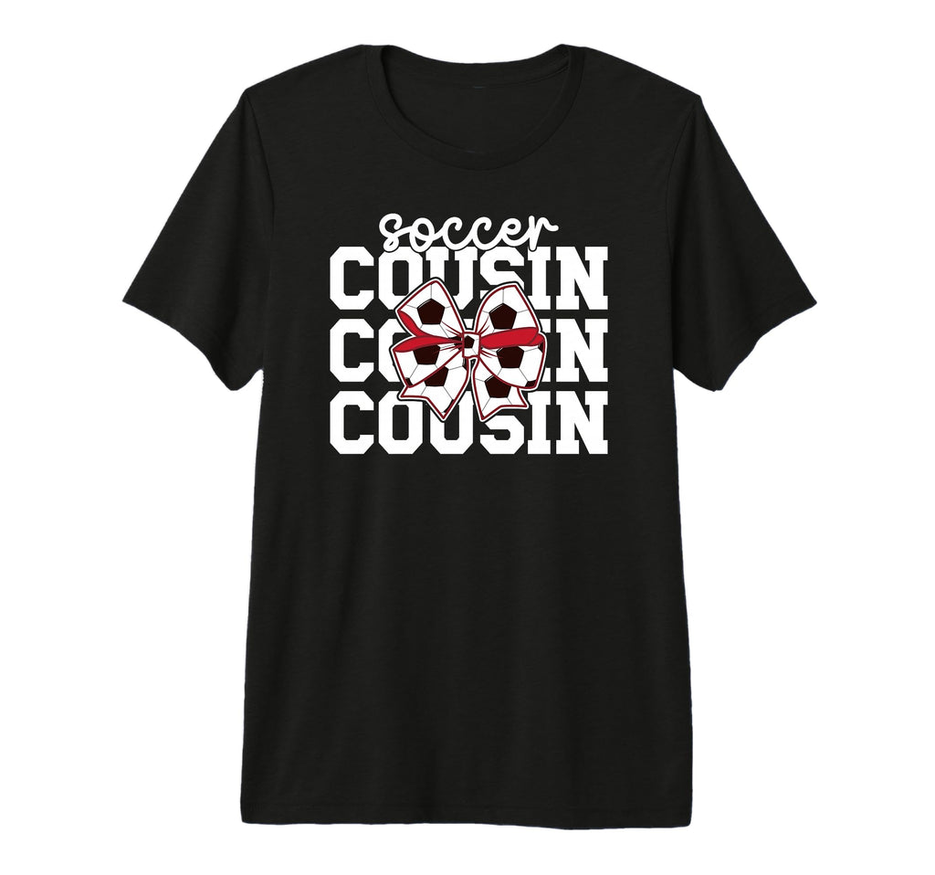 Soccer Cousin Coquette Soccer Player T-Shirt - Minimalist Print for Adults - T-Shirt, Sweatshirt, Hoodie
