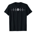 Heartbeat Soccer Player Ball Soccer T-Shirt - Custom Art Print Unisex - T-Shirt, Sweatshirt, Hoodie
