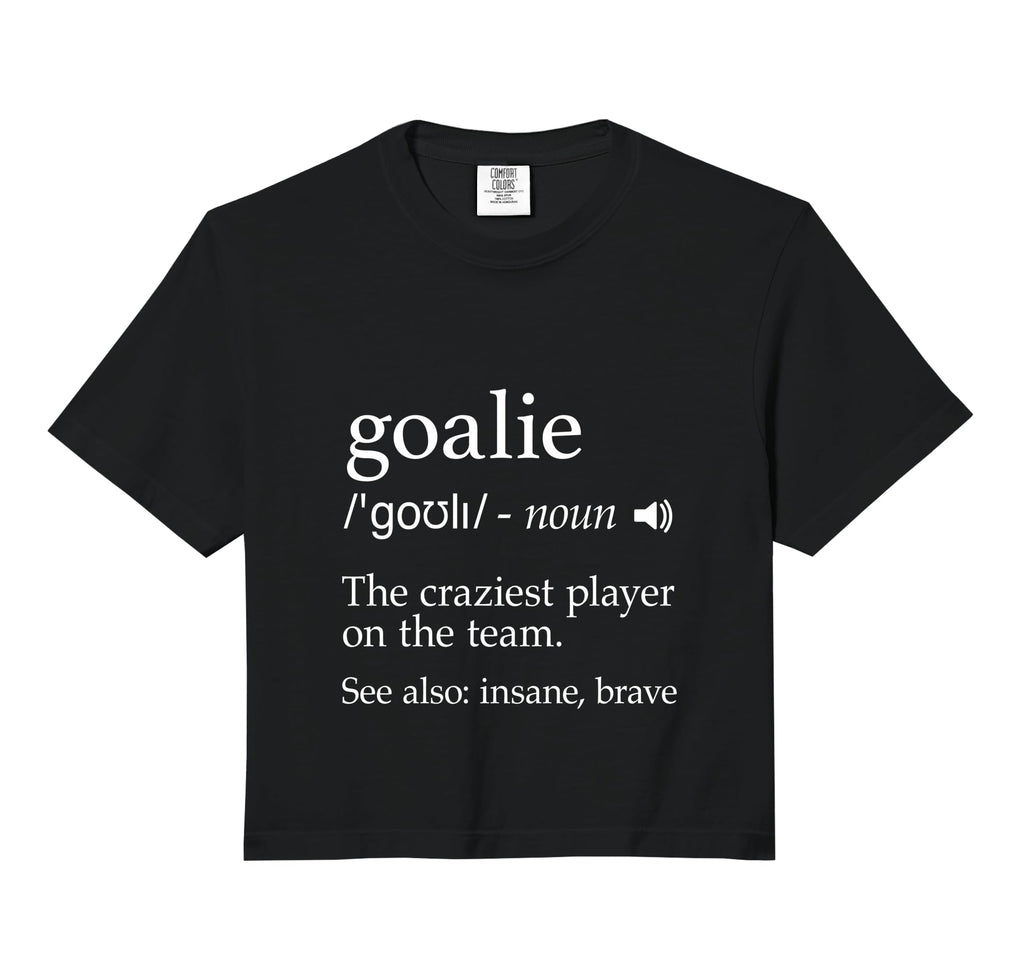Goalie Definition Hockey Soccer Hoodie - Unique Graphic for Adults - T-Shirt, Sweatshirt, Hoodie
