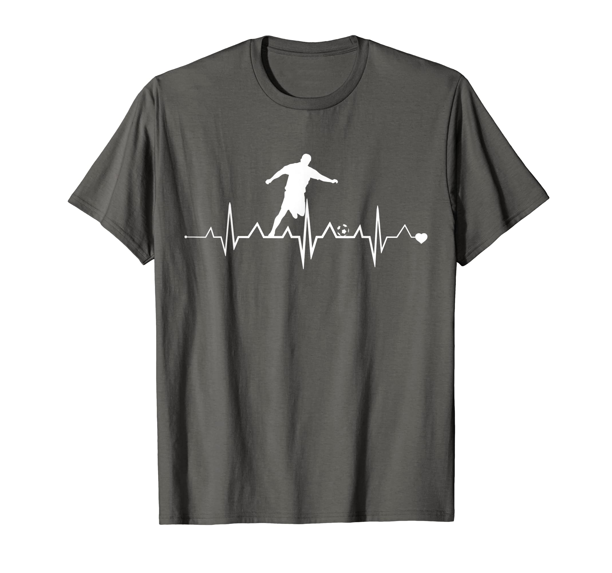 Football Player Heartbeat Soccer T-Shirt - Streetwear Style for Adults - T-Shirt, Sweatshirt, Hoodie