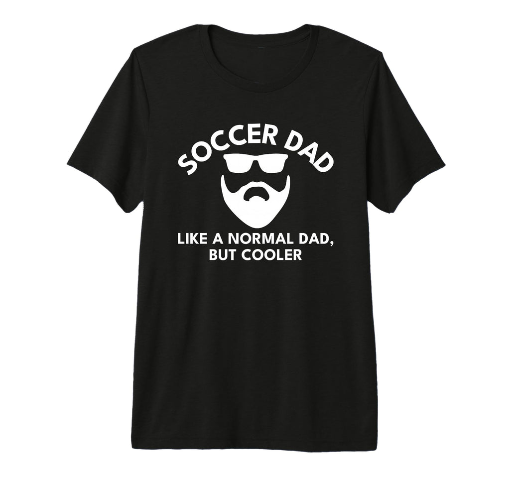 Mens Soccer Dad Bearded Tri Blend T-Shirt - Custom Art Print Men Women - T-Shirt, Sweatshirt, Hoodie