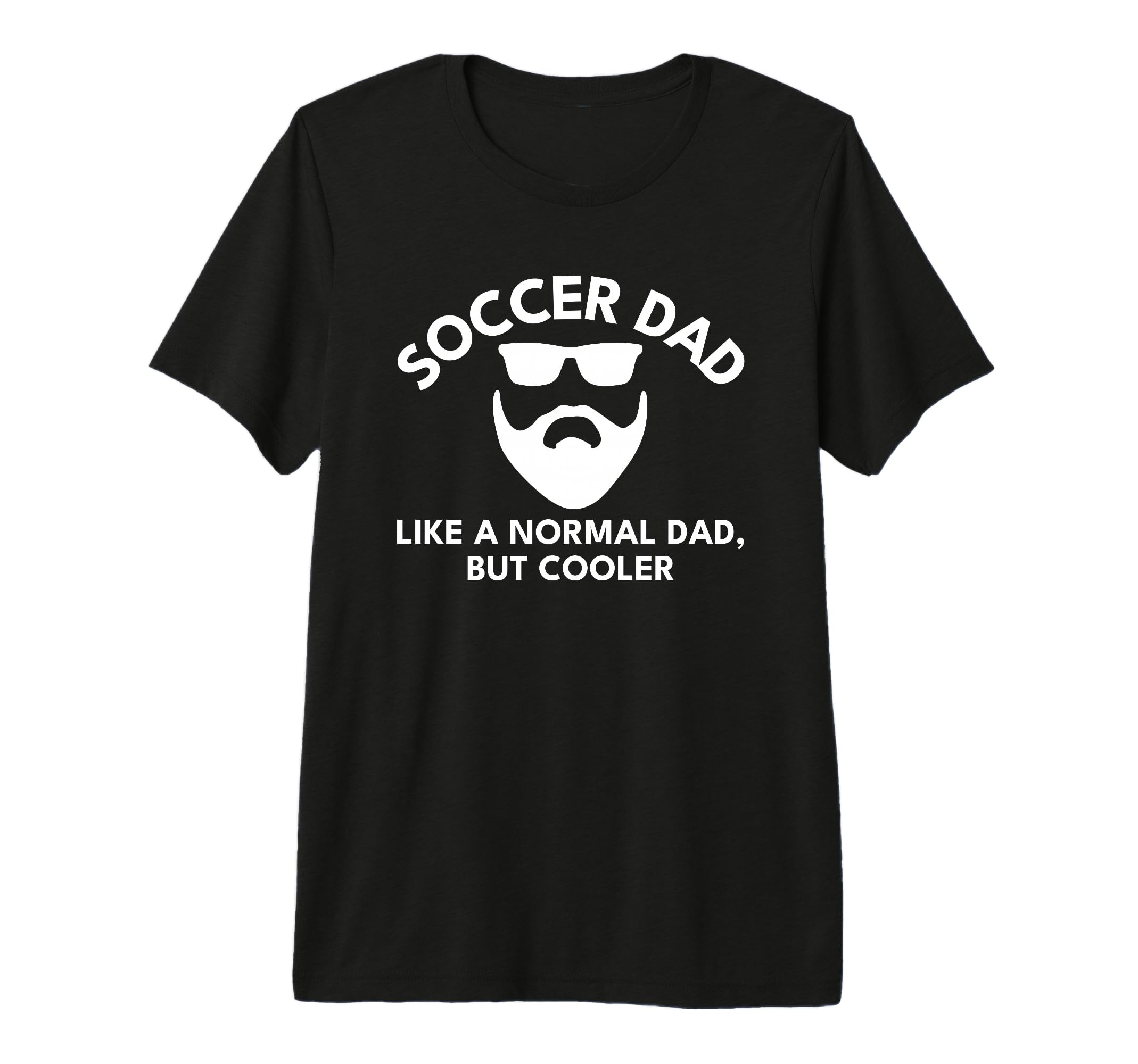 Mens Soccer Dad Bearded Tri Blend T-Shirt - Custom Art Print Men Women - T-Shirt, Sweatshirt, Hoodie