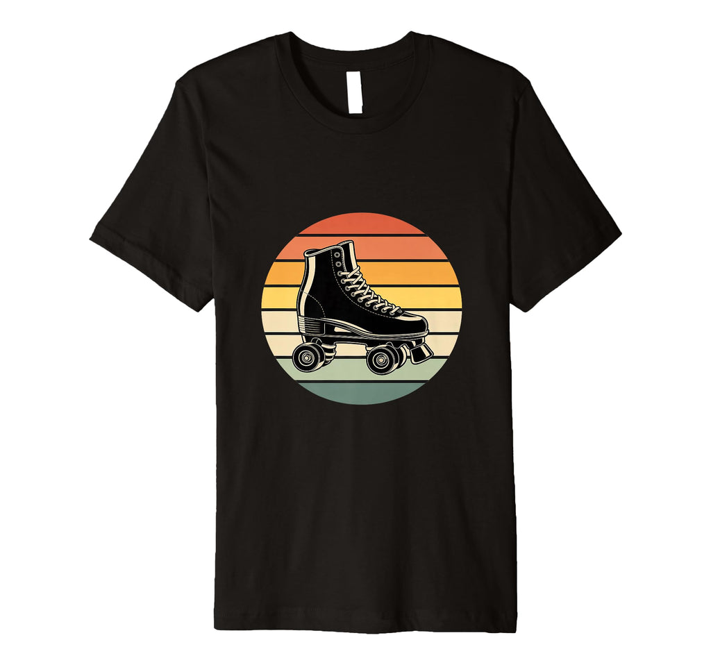 Roller Skate Shoes Sunset Roller T-Shirt - Unique Graphic for Adults - T-Shirt, Sweatshirt, Hoodie