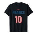 France Soccer 10 Football Game Fan T-Shirt - Trendy Graphic Unisex - T-Shirt, Sweatshirt, Hoodie