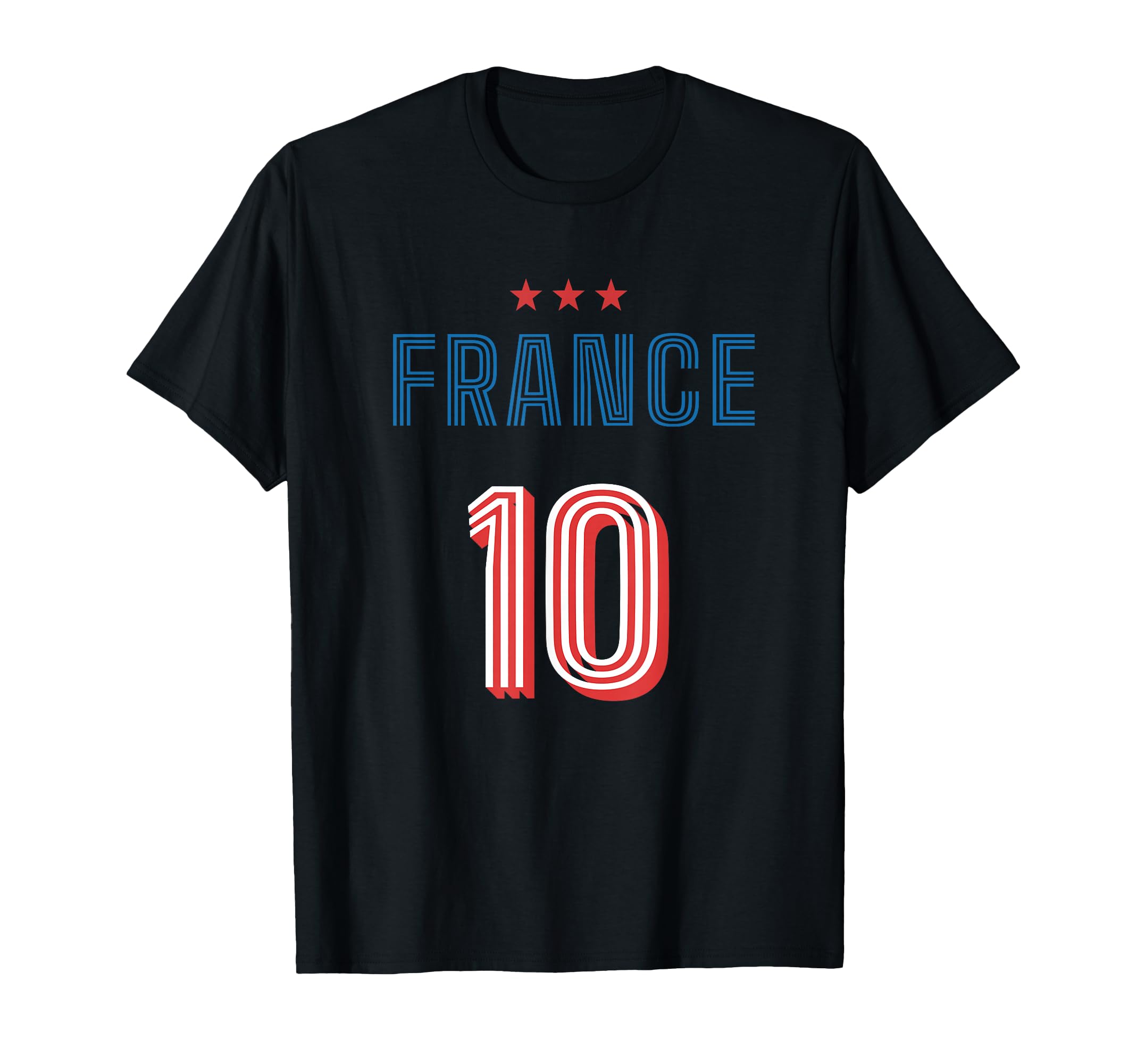 France Soccer 10 Football Game Fan T-Shirt - Trendy Graphic Unisex - T-Shirt, Sweatshirt, Hoodie
