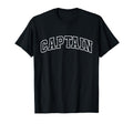 Captain Funny Athletic Lettering T-Shirt - Unique Graphic for Adults - T-Shirt, Sweatshirt, Hoodie