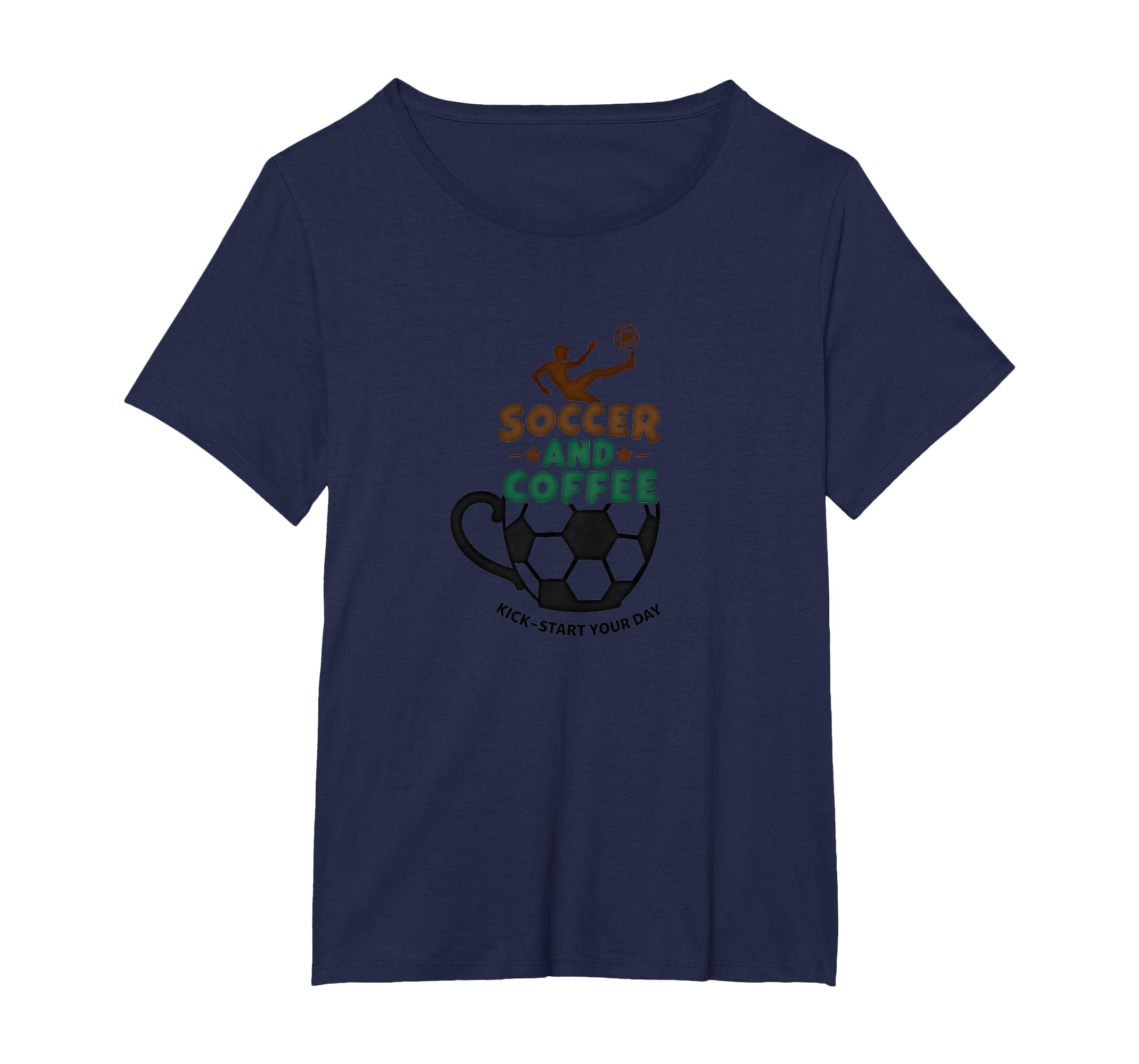 Soccer Mom Soccer And Coffee Kick Sweatshirt - Novelty Apparel Unisex - T-Shirt, Sweatshirt, Hoodie