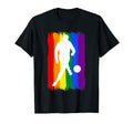 Lgbt Rainbow Flag Soccer T-Shirt - Casual Everyday Wear for Adults - T-Shirt, Sweatshirt, Hoodie
