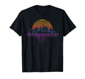 Synthwave Outrun Vaporwave City T-Shirt - Custom Art Print Men Women - T-Shirt, Sweatshirt, Hoodie