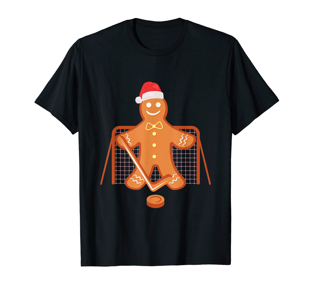 Hockey Goalie Gingerbread Goalkeeper T-Shirt - Casual Everyday Wear Unisex - T-Shirt, Sweatshirt, Hoodie