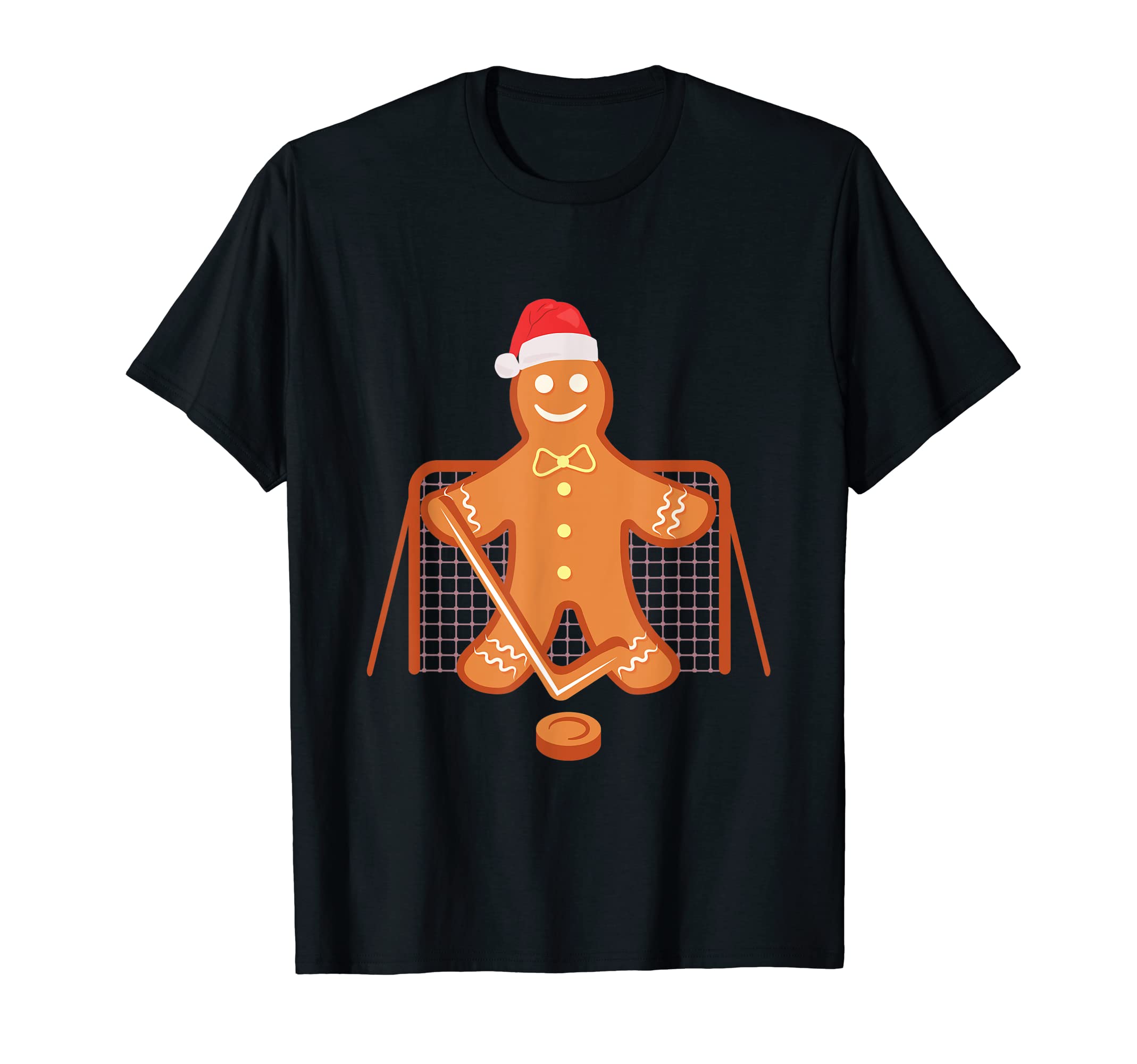 Hockey Goalie Gingerbread Goalkeeper T-Shirt - Casual Everyday Wear Unisex - T-Shirt, Sweatshirt, Hoodie