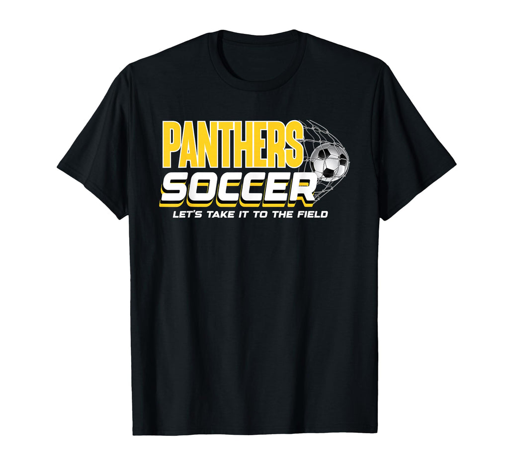 Yellow Panthers Soccer Mom Game Day T-Shirt - Streetwear Style Unisex - T-Shirt, Sweatshirt, Hoodie