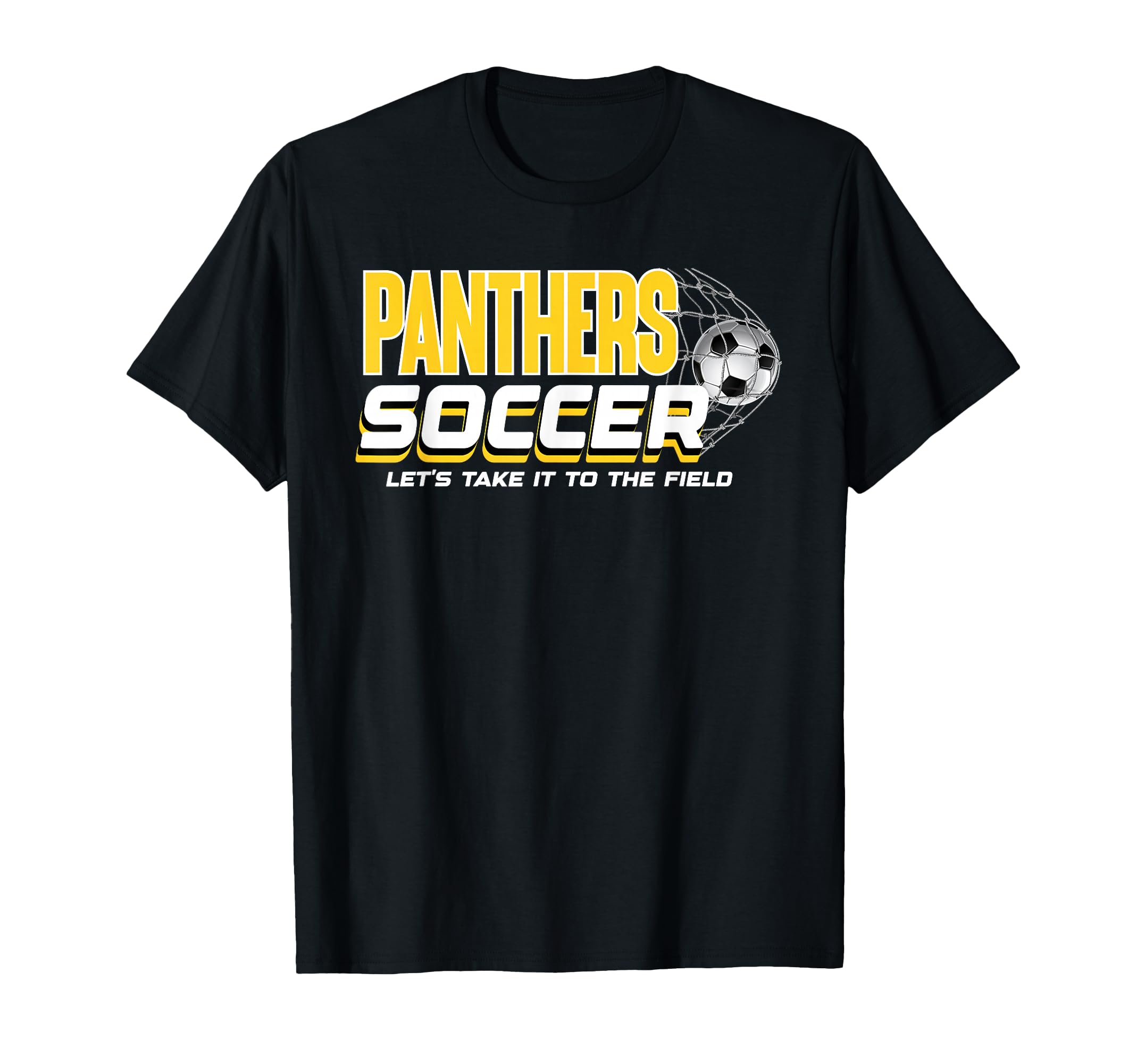 Yellow Panthers Soccer Mom Game Day T-Shirt - Streetwear Style Unisex - T-Shirt, Sweatshirt, Hoodie