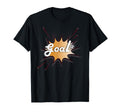 Goal Soccer Ball Net Comic Football Art T-Shirt - Graphic Print Men Women - T-Shirt, Sweatshirt, Hoodie