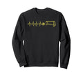 Funny Soccer Heartbeat Ecg Football Sweatshirt - Unique Graphic Men Women - T-Shirt, Sweatshirt, Hoodie