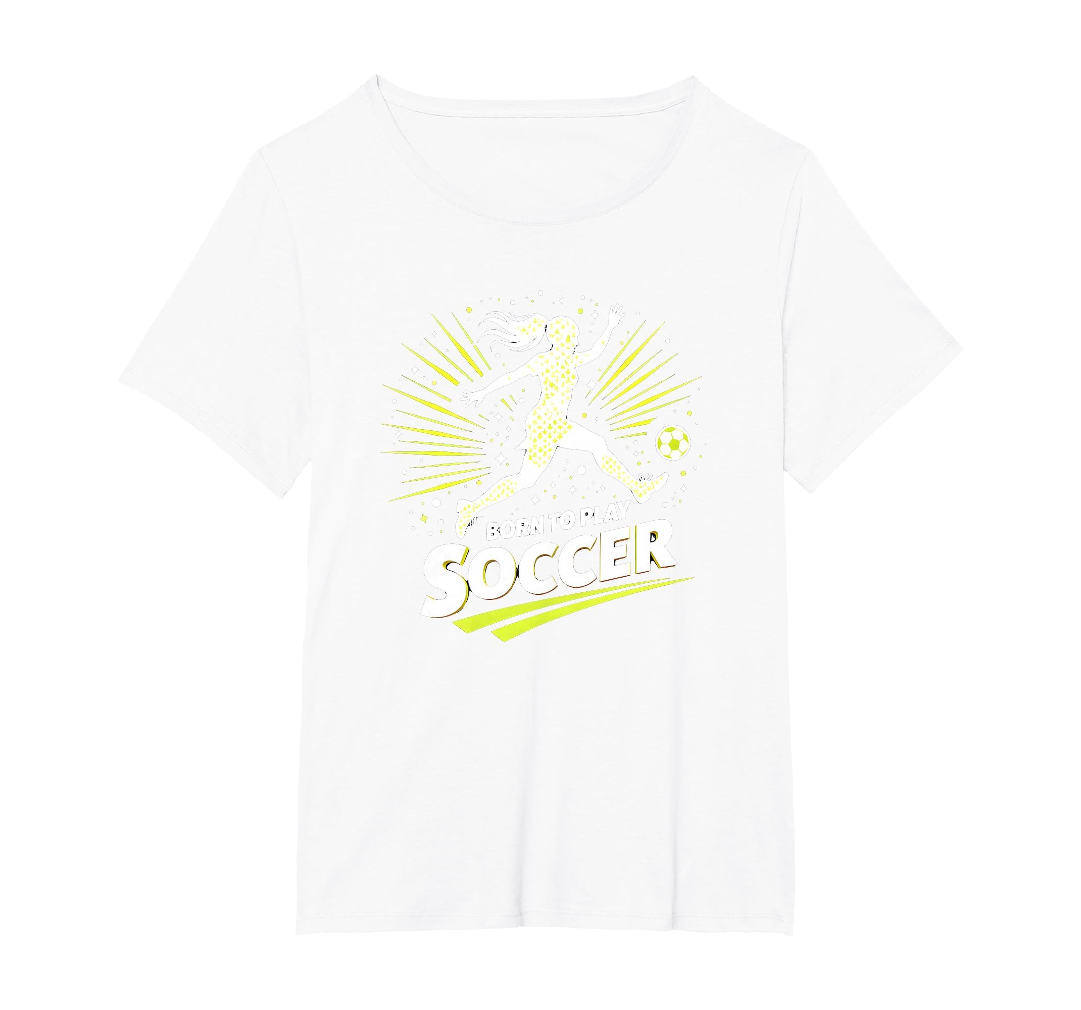 Born To Play Soccer Womens T-Shirt - Custom Art Print Men Women - T-Shirt, Sweatshirt, Hoodie