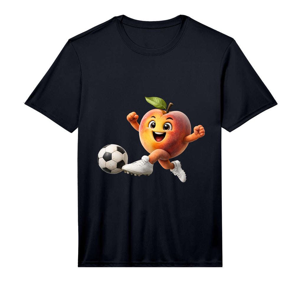 Mens Peach Soccer Performance T-Shirt - Novelty Apparel Unisex - T-Shirt, Sweatshirt, Hoodie