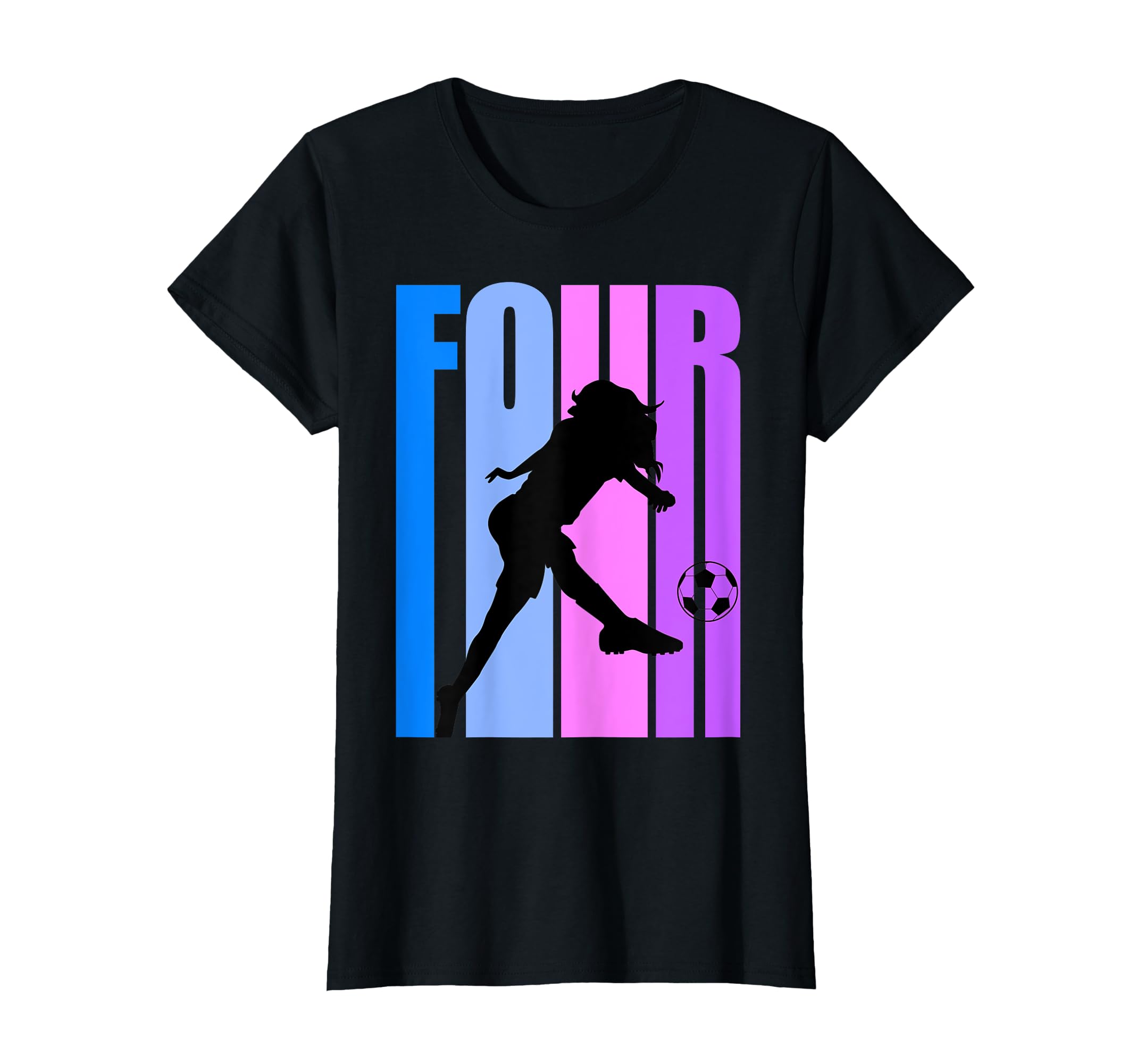 4Th Soccer Birthday Goals Score Plays T-Shirt - Unique Graphic for Adults - T-Shirt, Sweatshirt, Hoodie